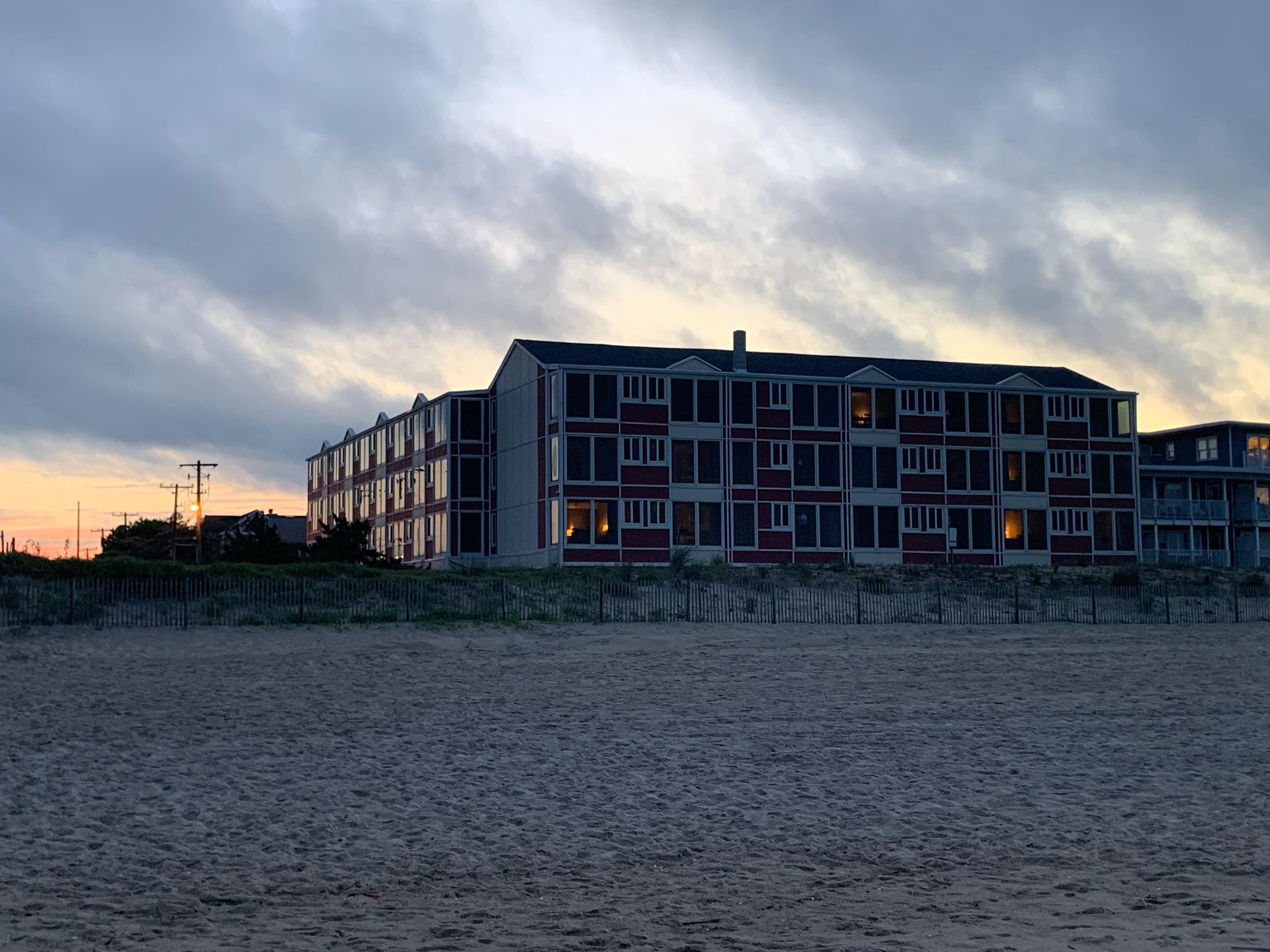 Hotel from the beach