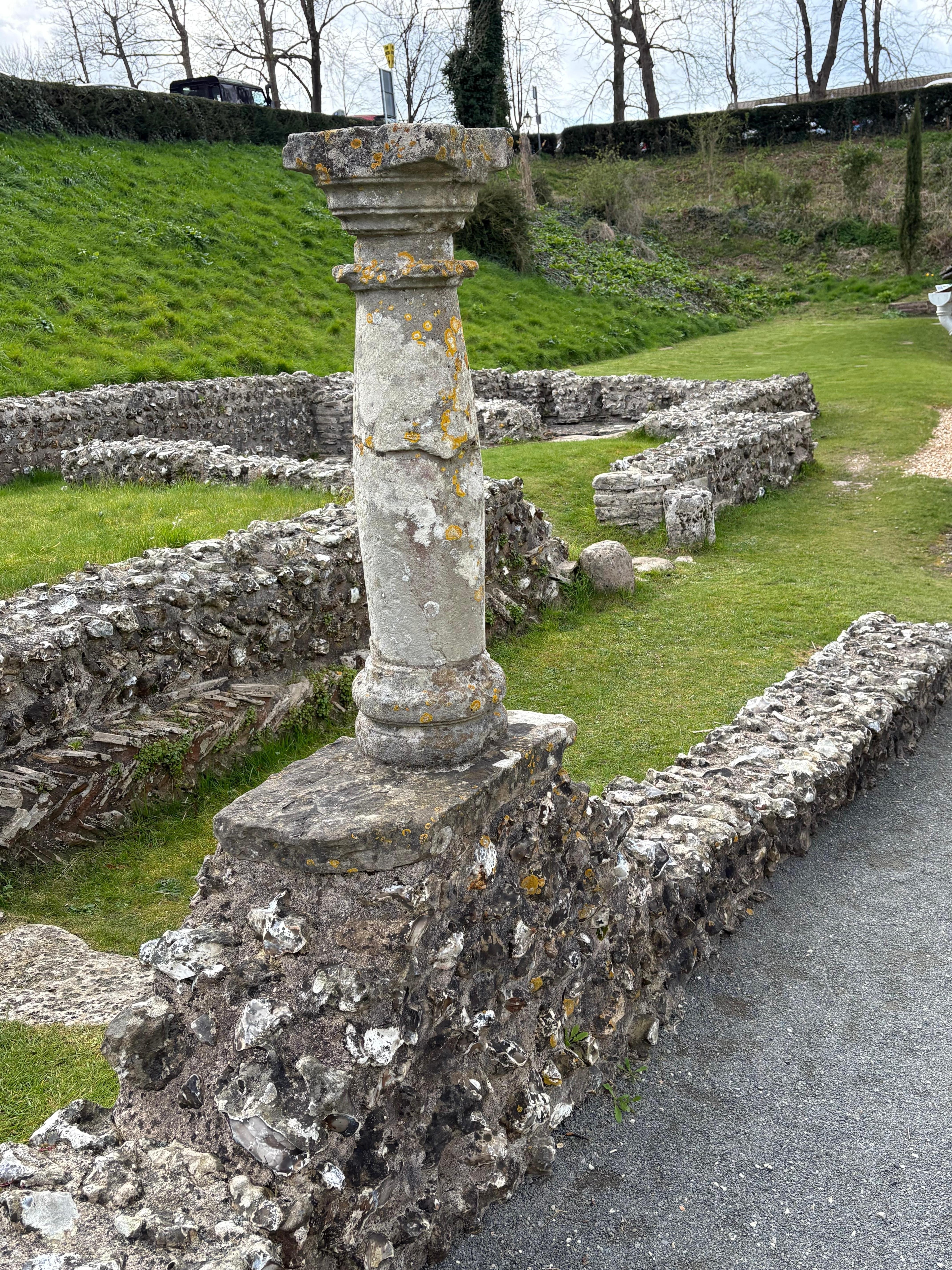 Roman ruins in downtown Dorchester 