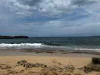 Beach in front of apartments
