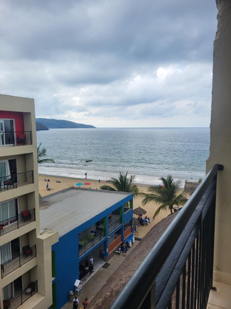 Beach view from balcony