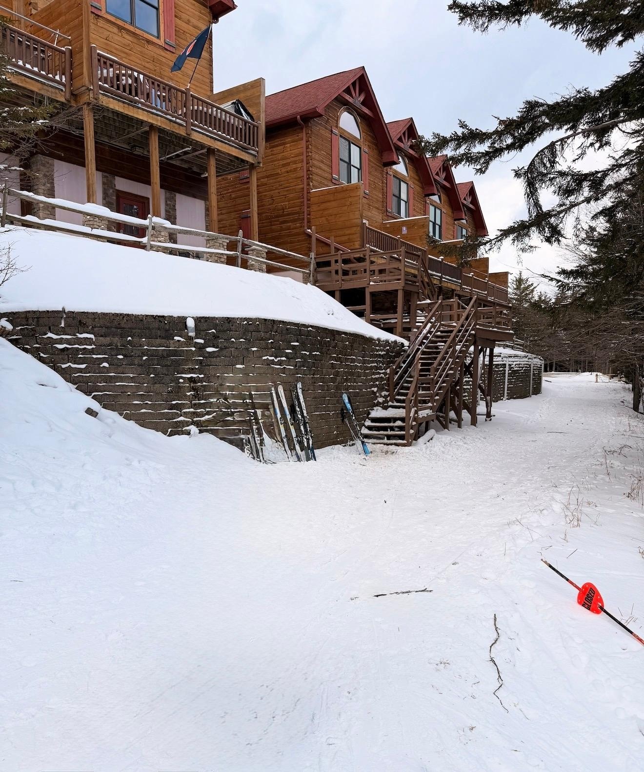 Access to slopes from behind the property leaving from the front door. No access to Night skiing from here at Silver Creek. 