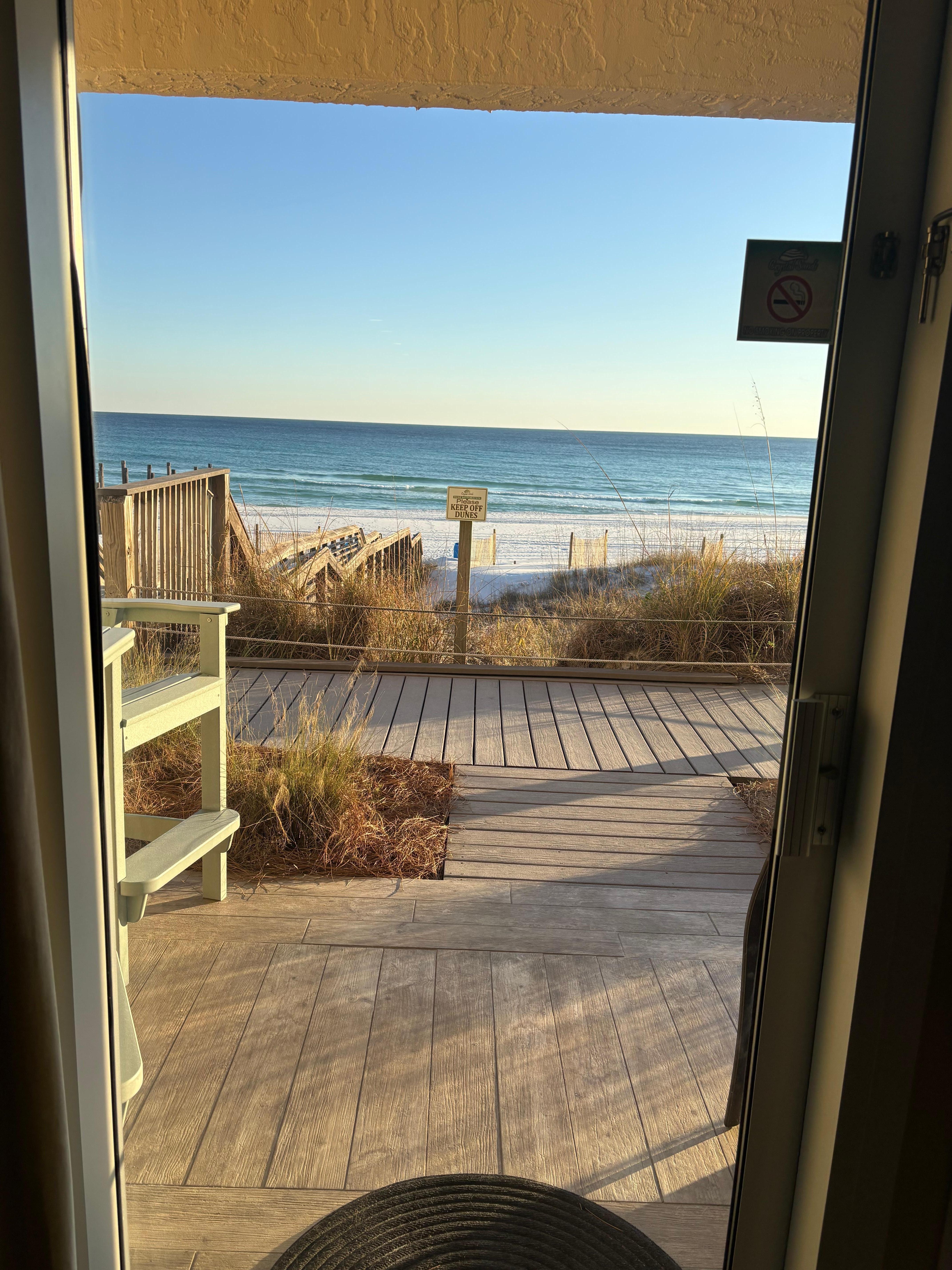 View from inside looking out