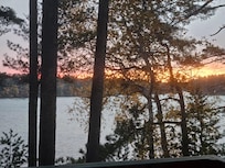 Sunset from the living room.