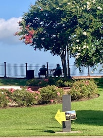 Across the street from hotel - the Mississippi River!