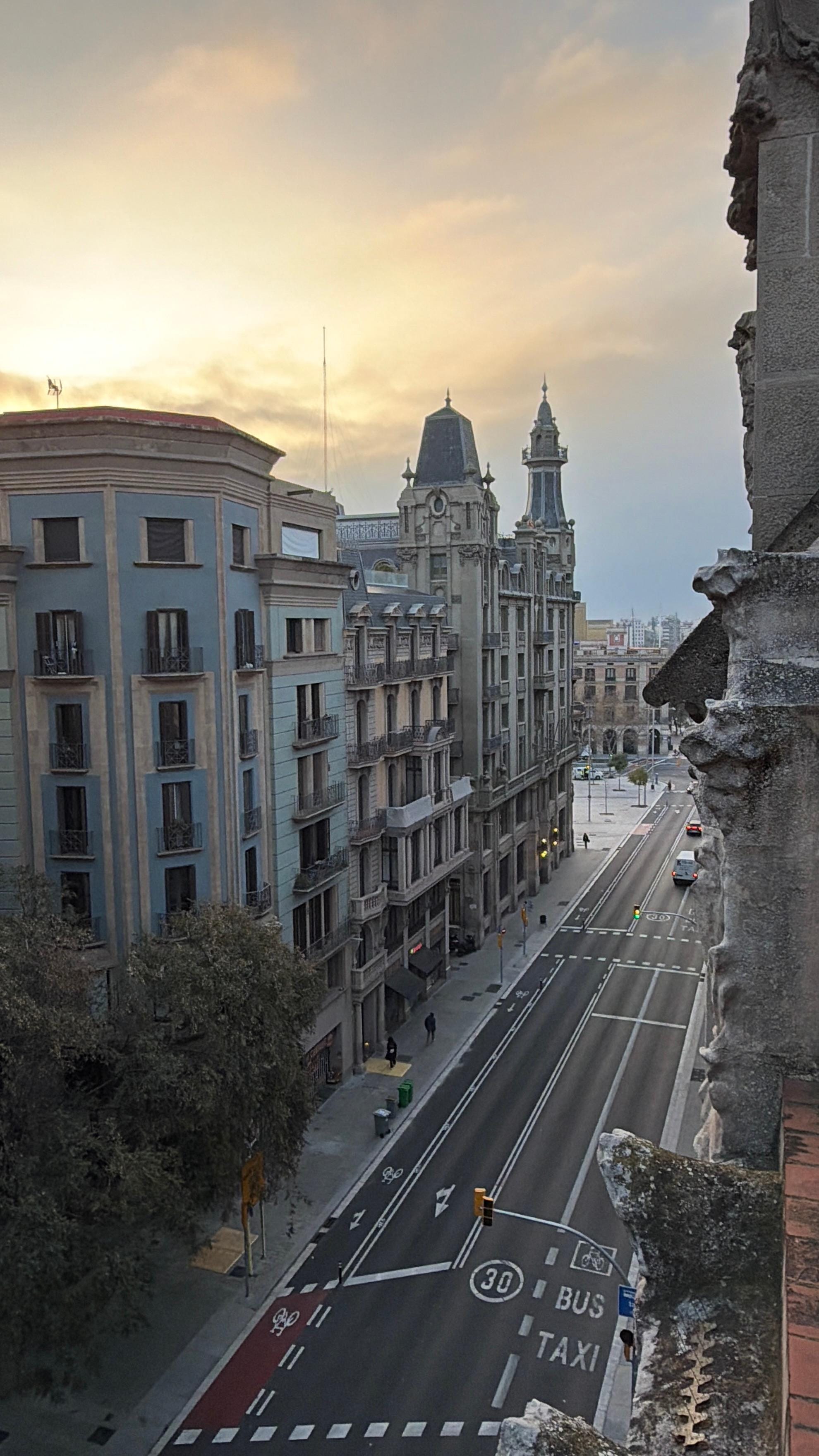 Our small balcony with the view