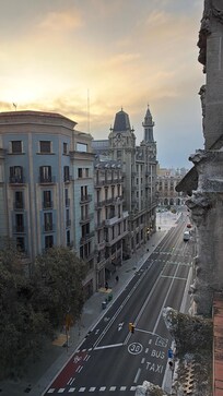 Our small balcony with the view