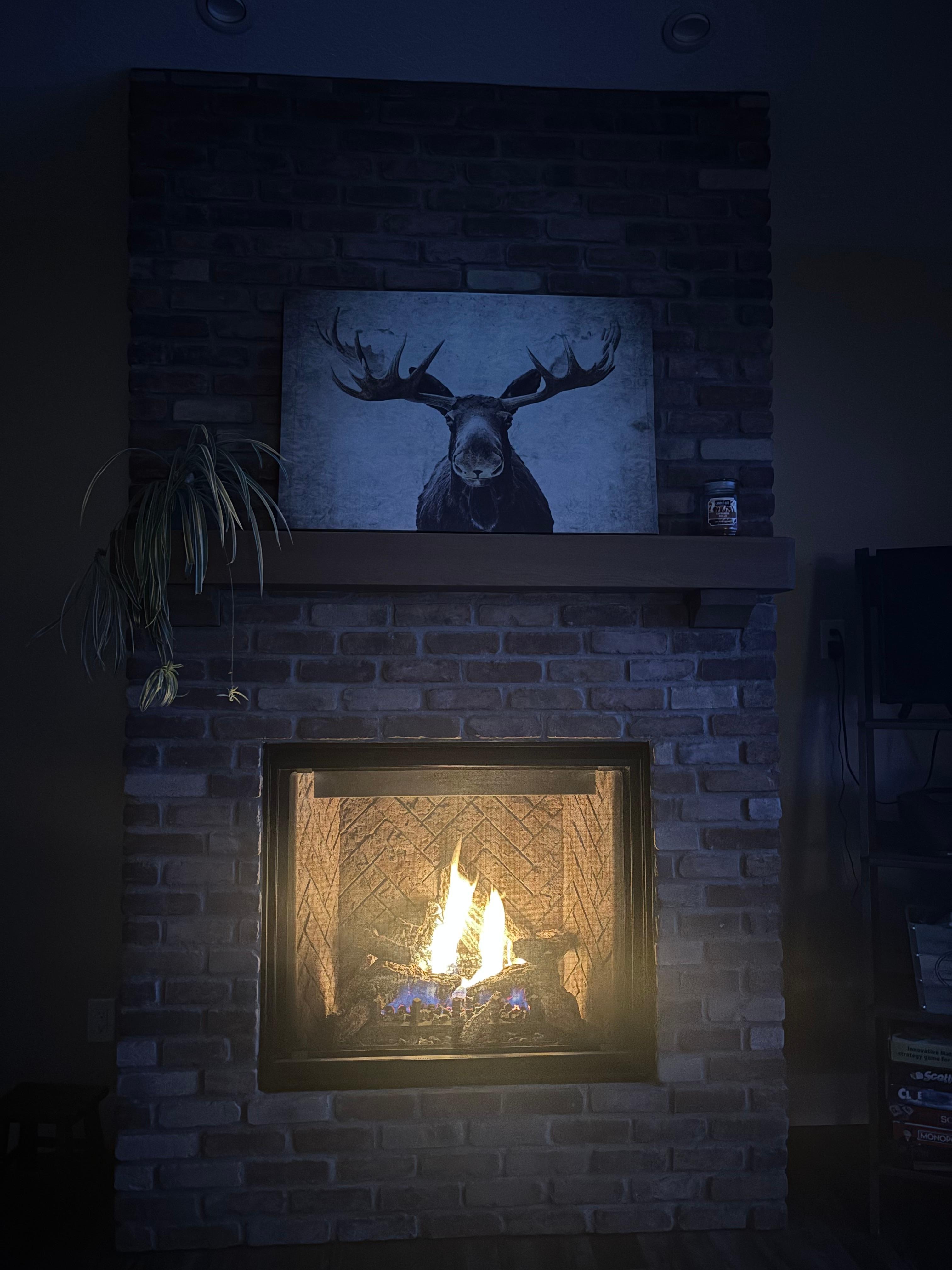 Cozy fireplace 
