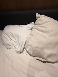 The difference between a “clean” & used pillow.