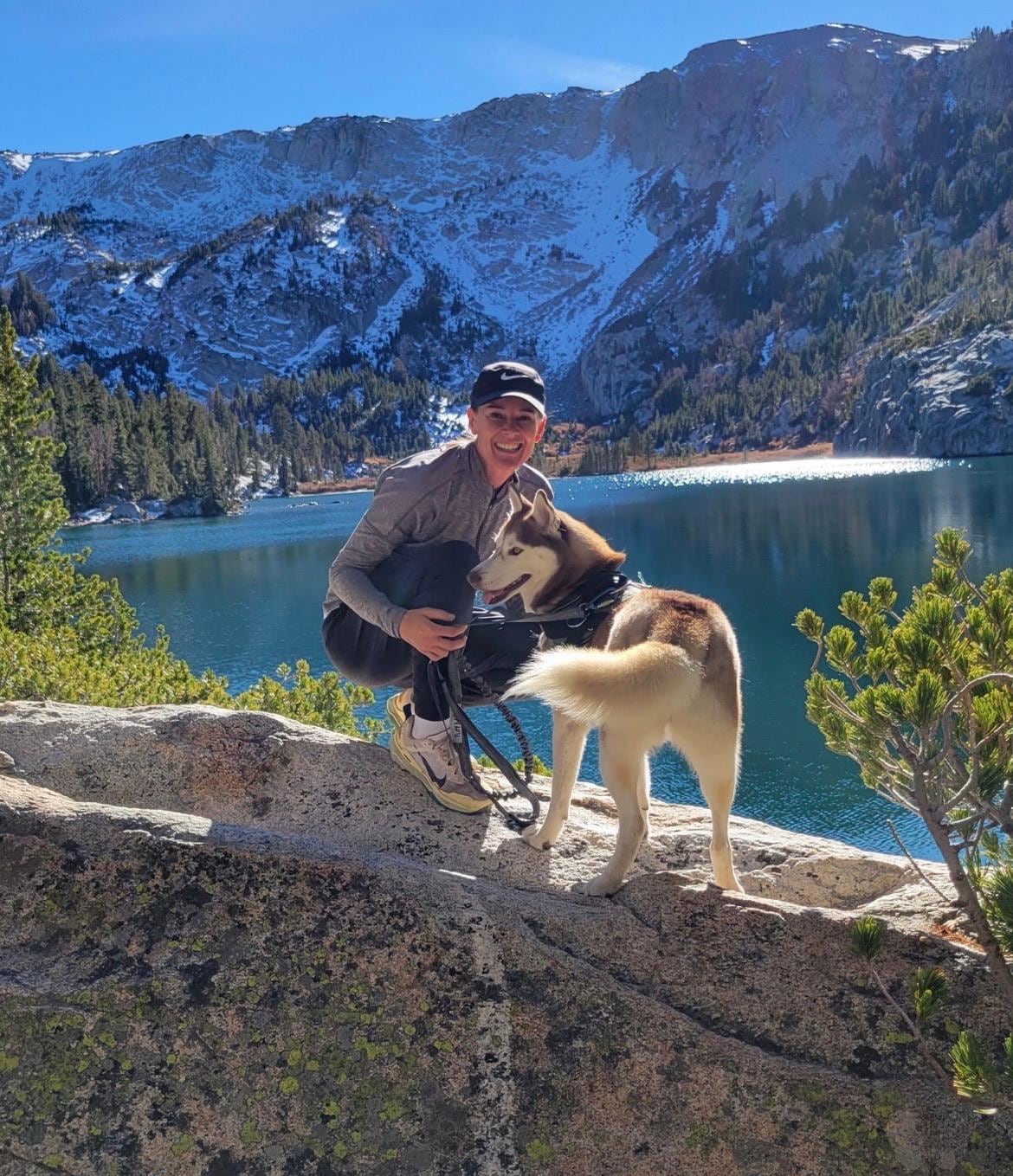 Hiking up to crystal lake
