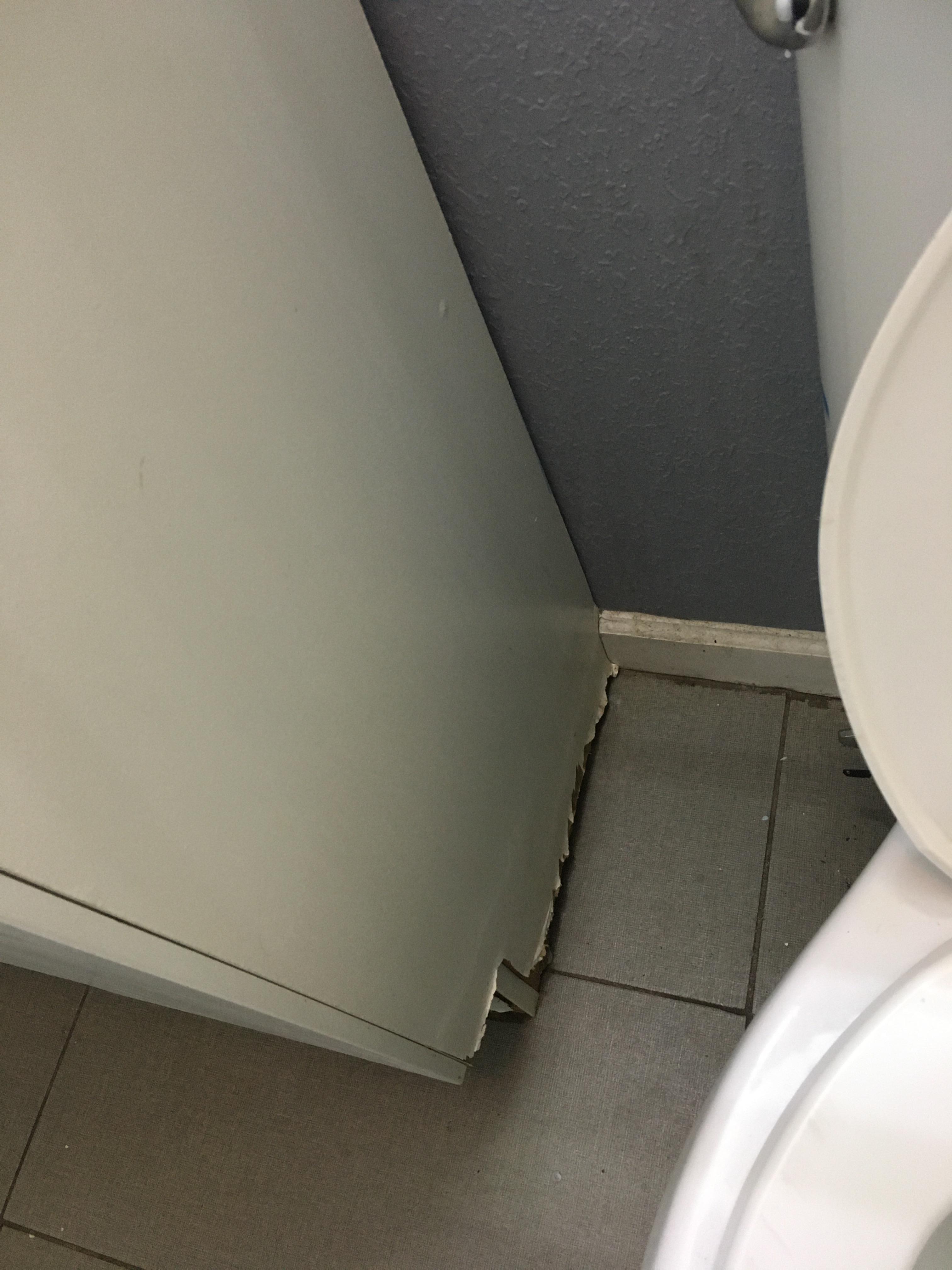 vanity in bathroom