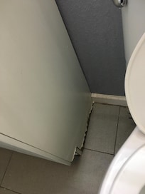 vanity in bathroom