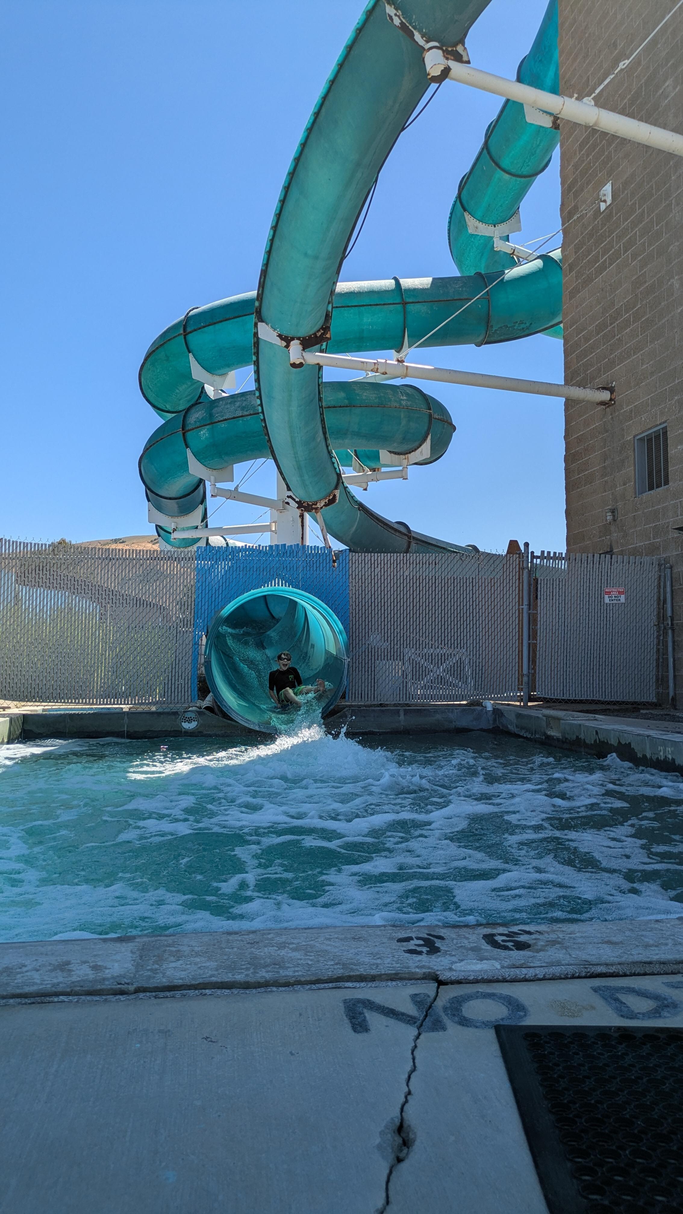 Awesome water slide! We didn't manage to get a photo of the geothermal pools, but they were amazing.