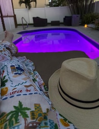 Nighttime poolside🥰