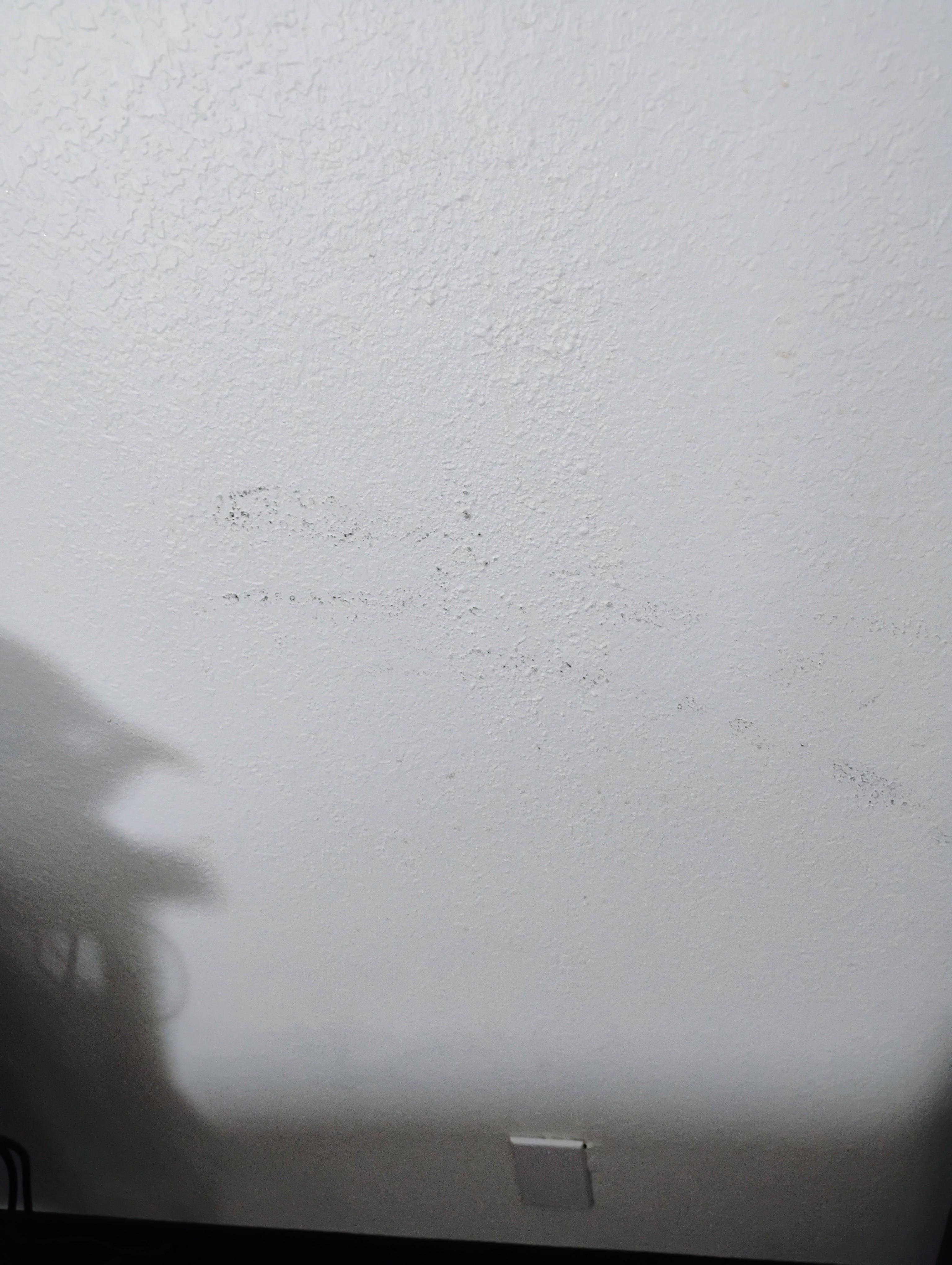 Black smear on wall