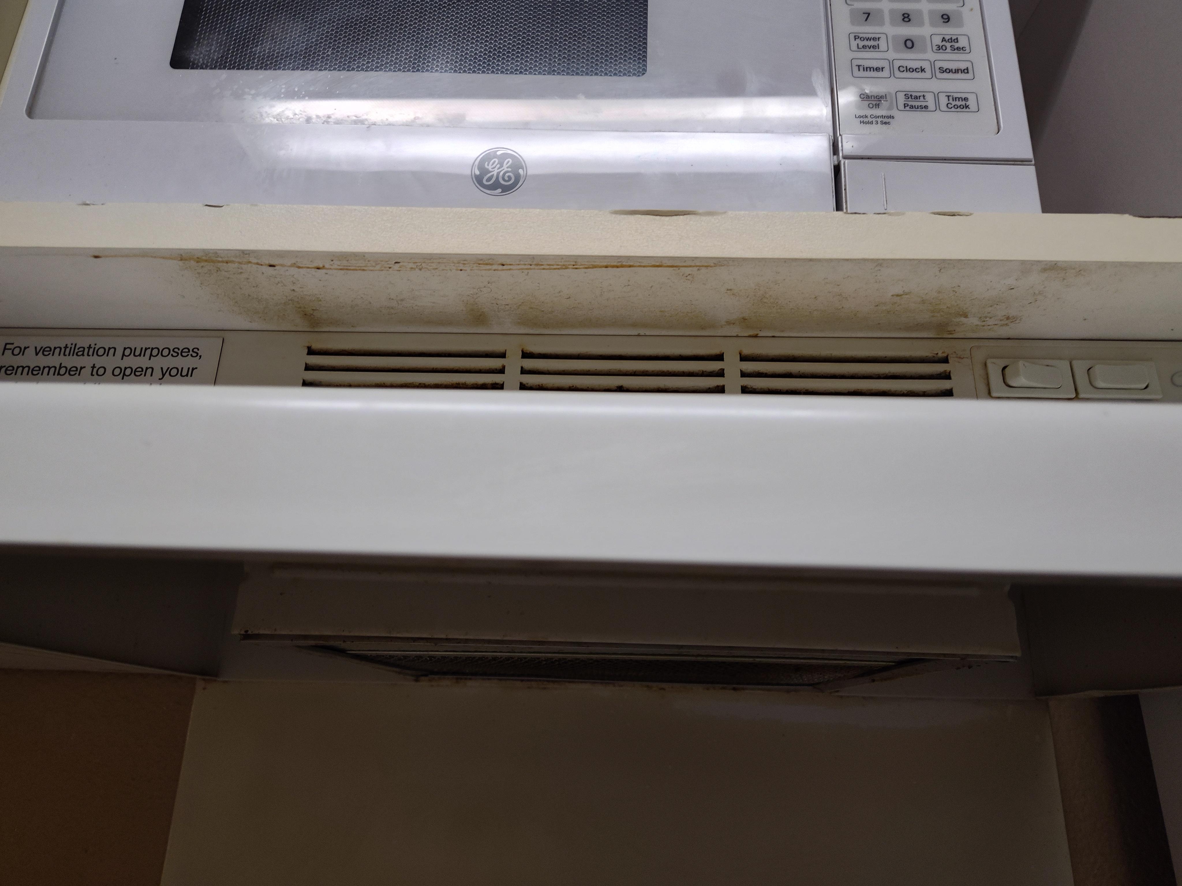 Really dirty kitchenette, the counter was sticky with stainless sink having loose faucet. The microwave was burnt out but still seemed to work.The refrigerator was old but worked.