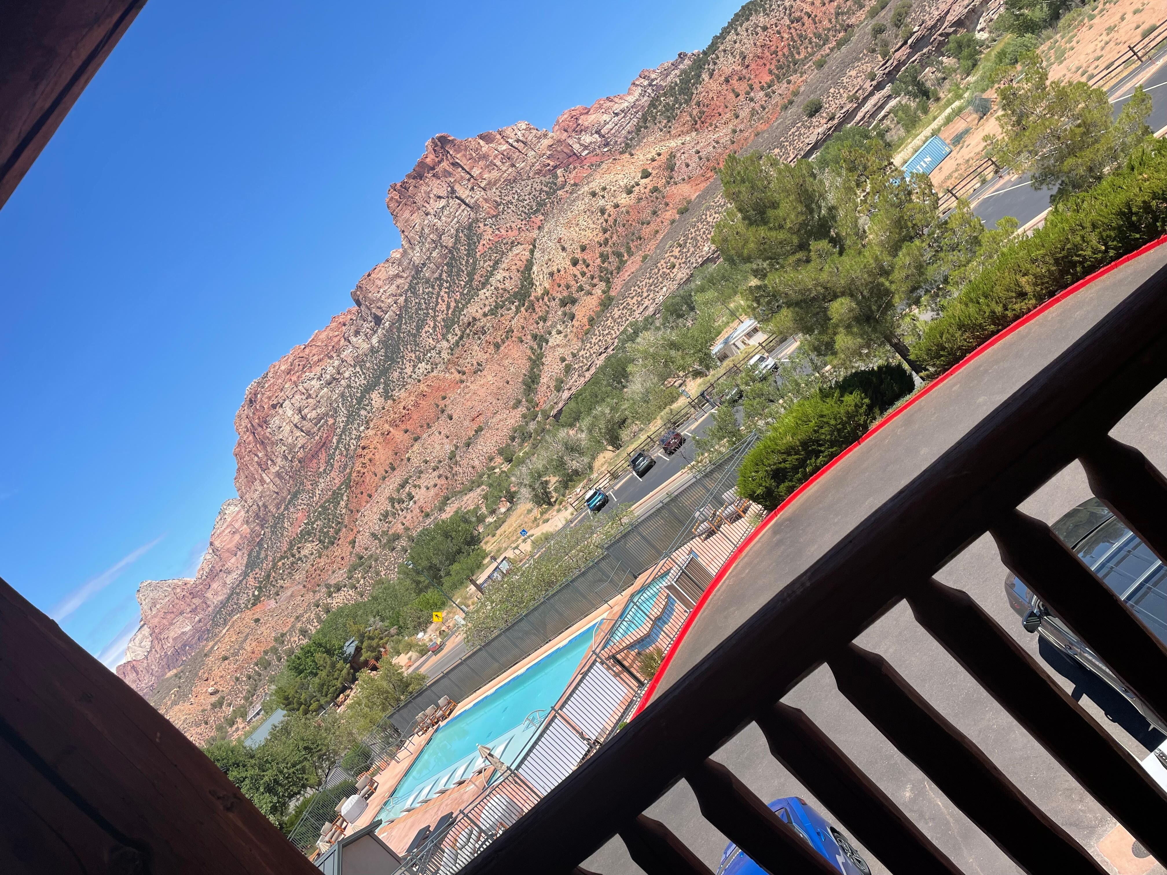 View from personal balcony 