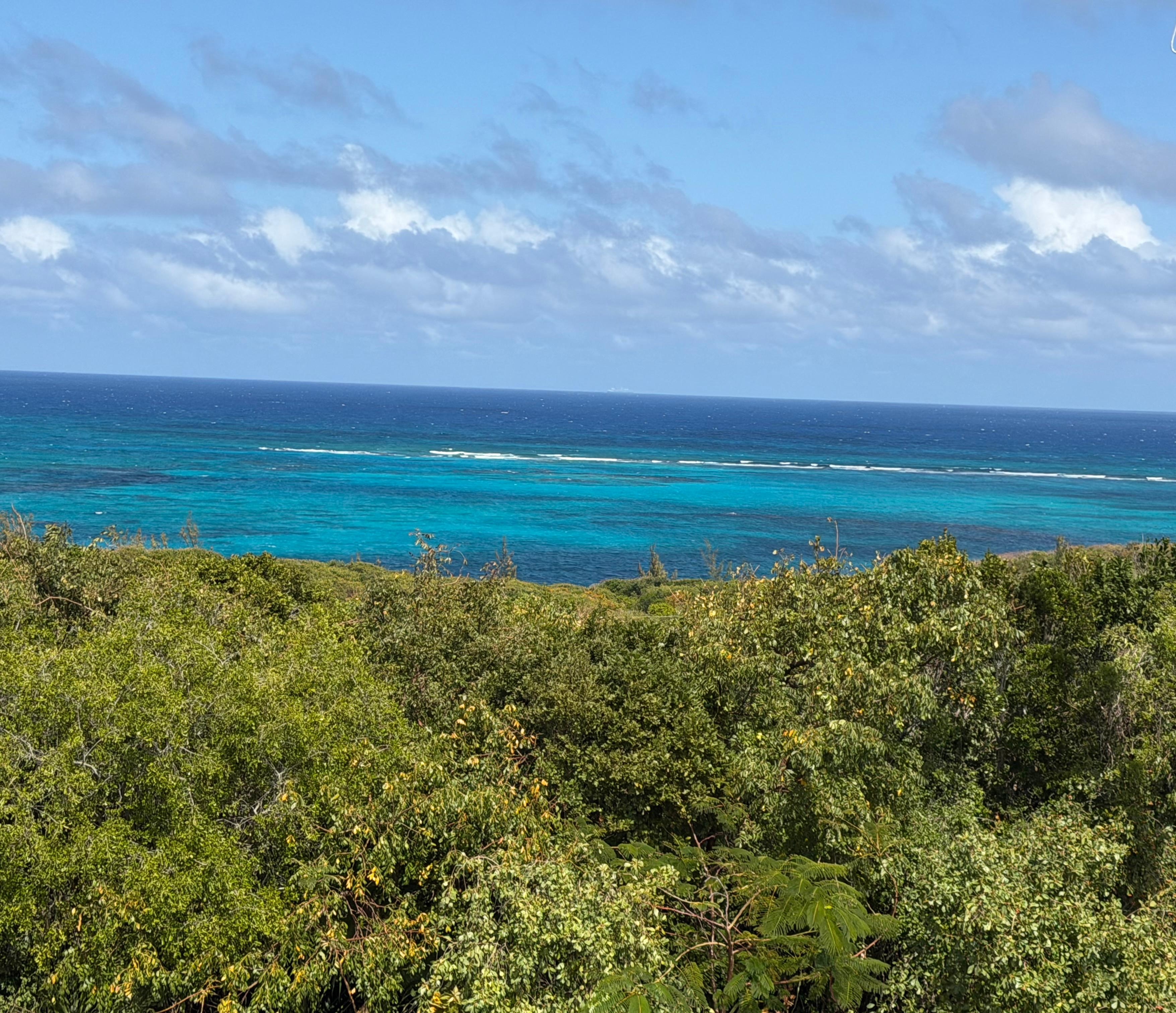 The view to the Atlantic. The view of the Caribbean is just as picturesque. 