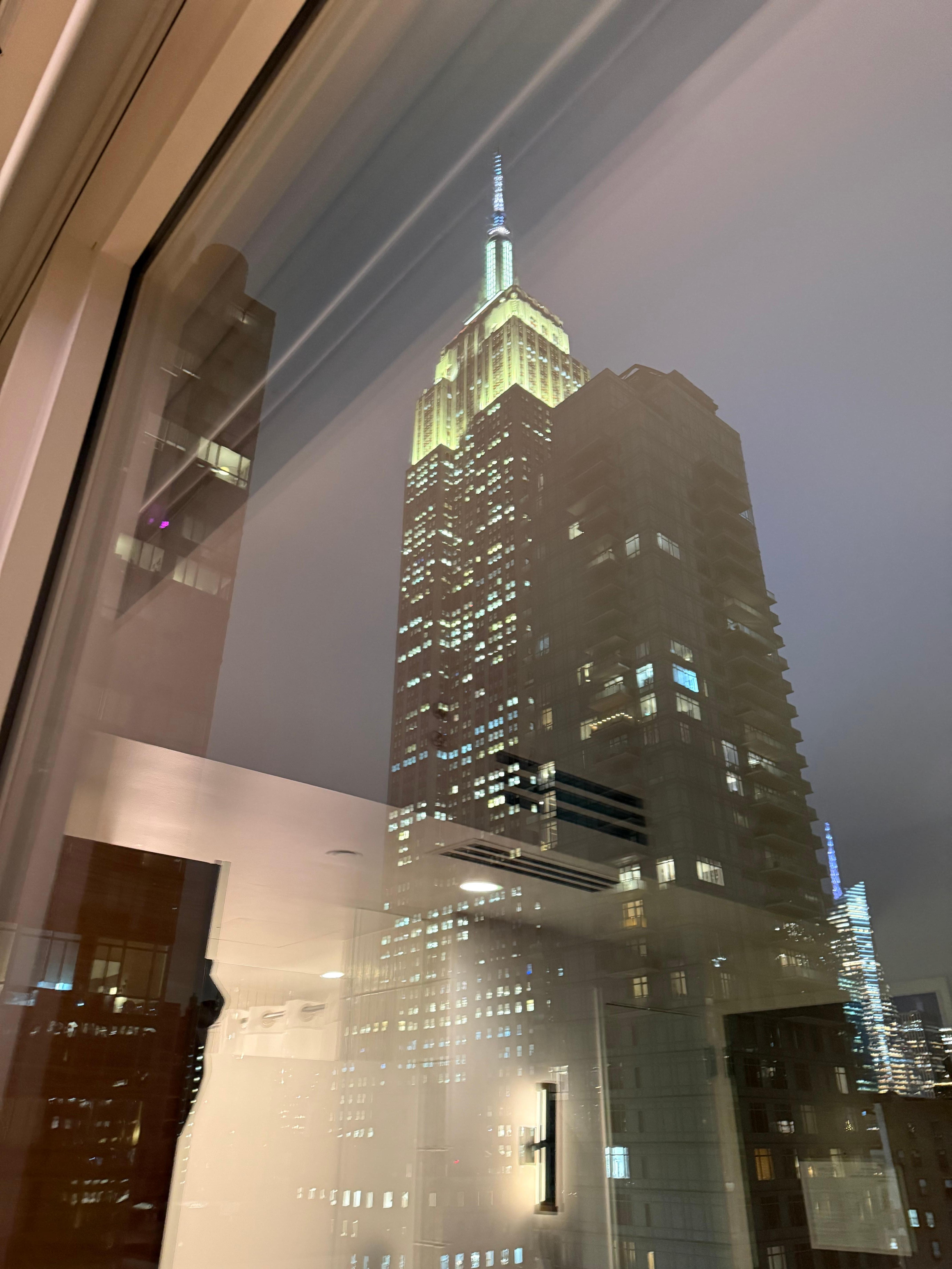 View of the Empire State Building from our room!