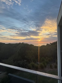 Gorgeous sunset on back deck.