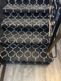 Dirty stair and carpet