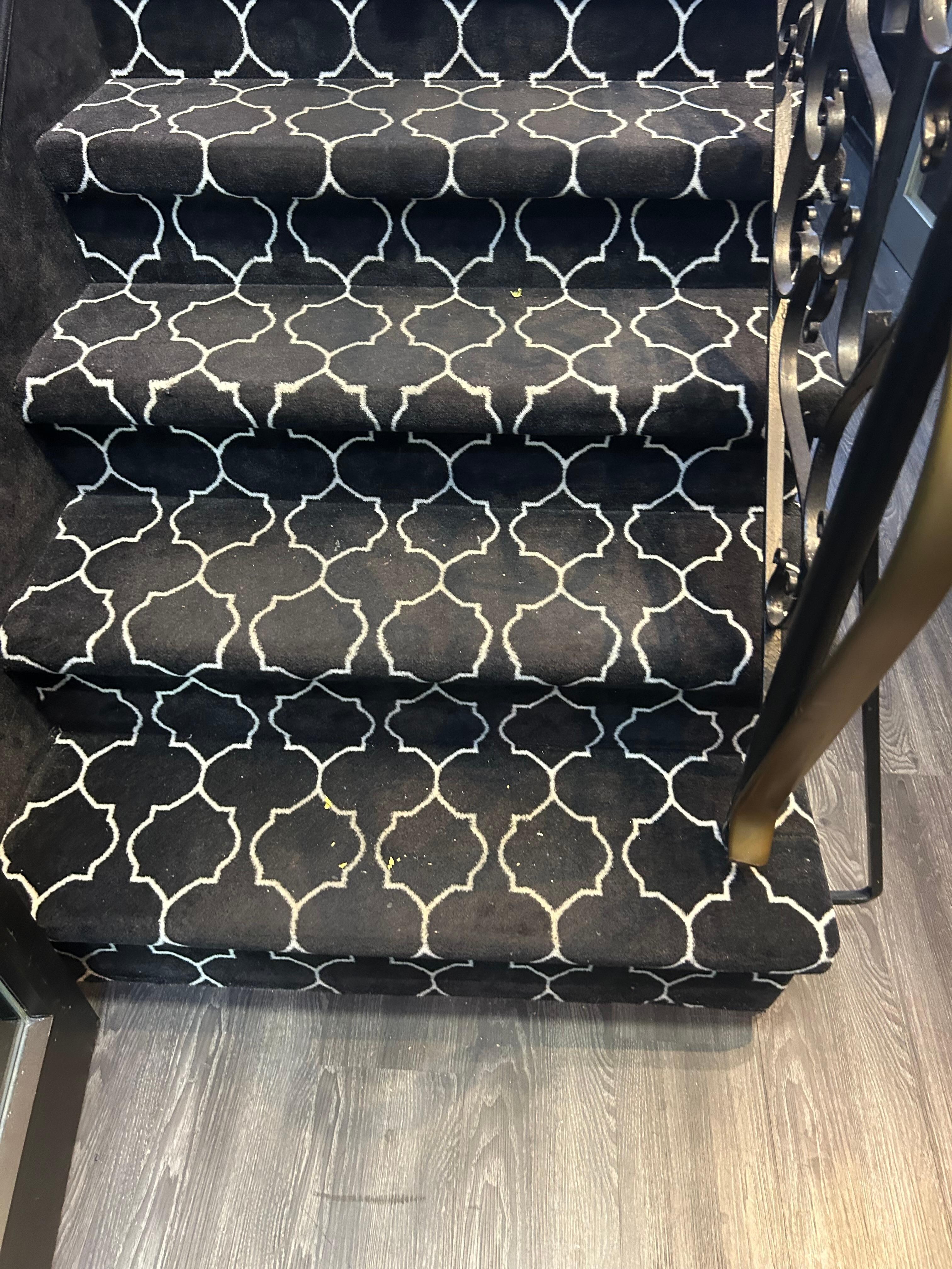 Dirty stair and carpet
