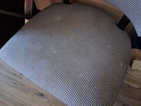 Stained chair in room