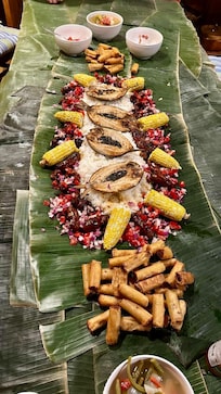 We made a boodle fight for dinner one night