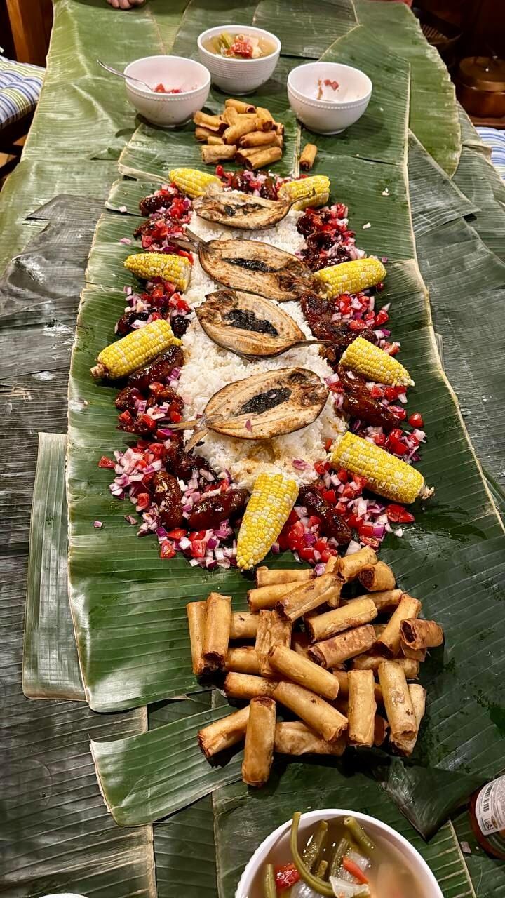 We made a boodle fight for dinner one night
