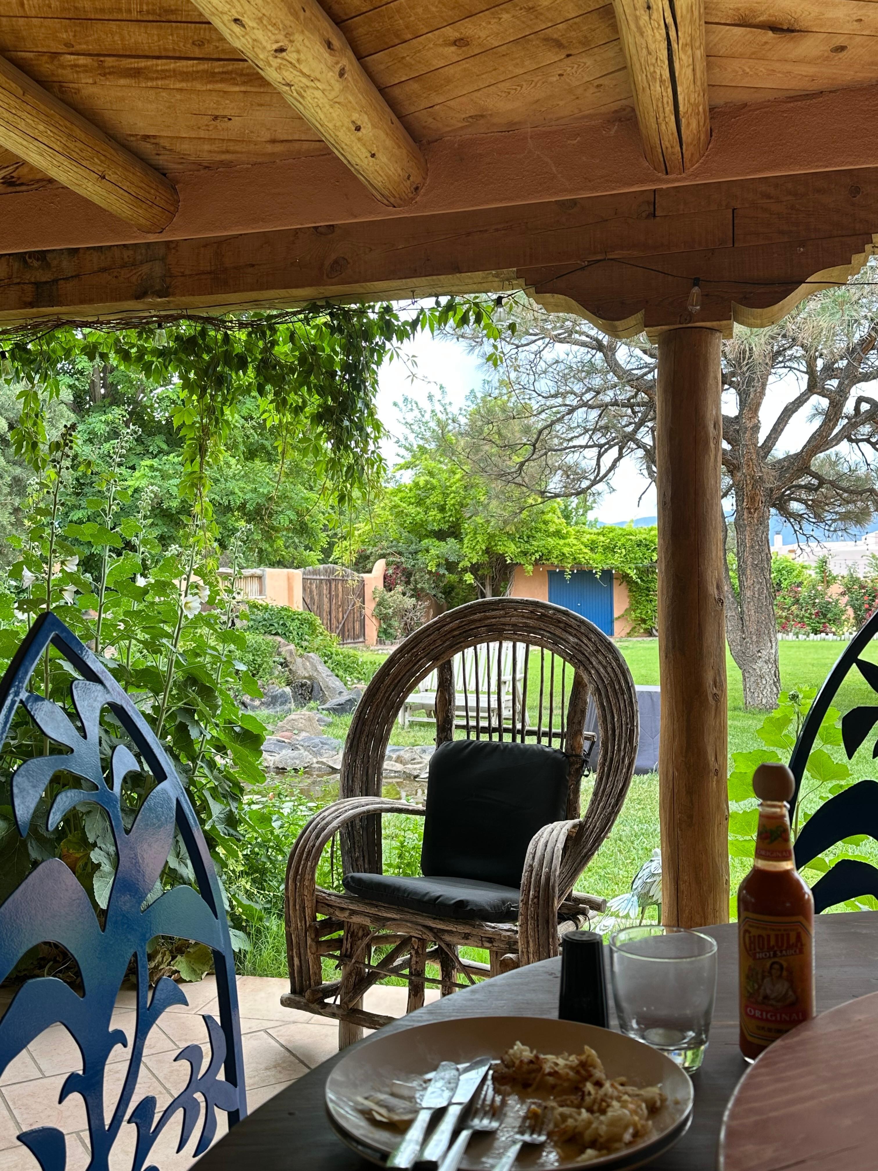 View from patio