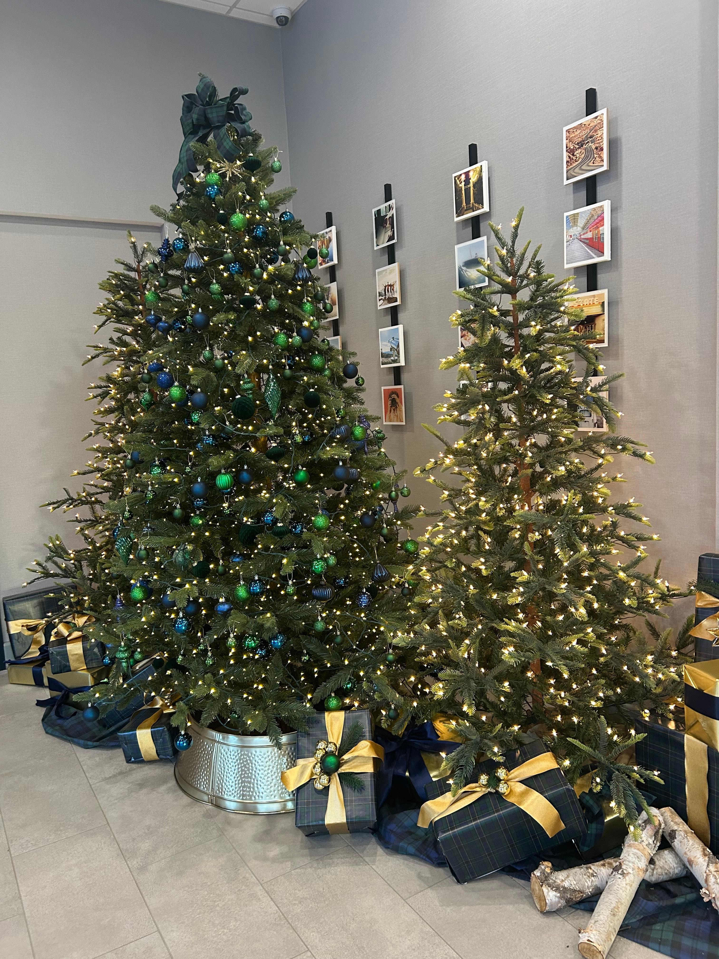 Nicely decorated lobby 