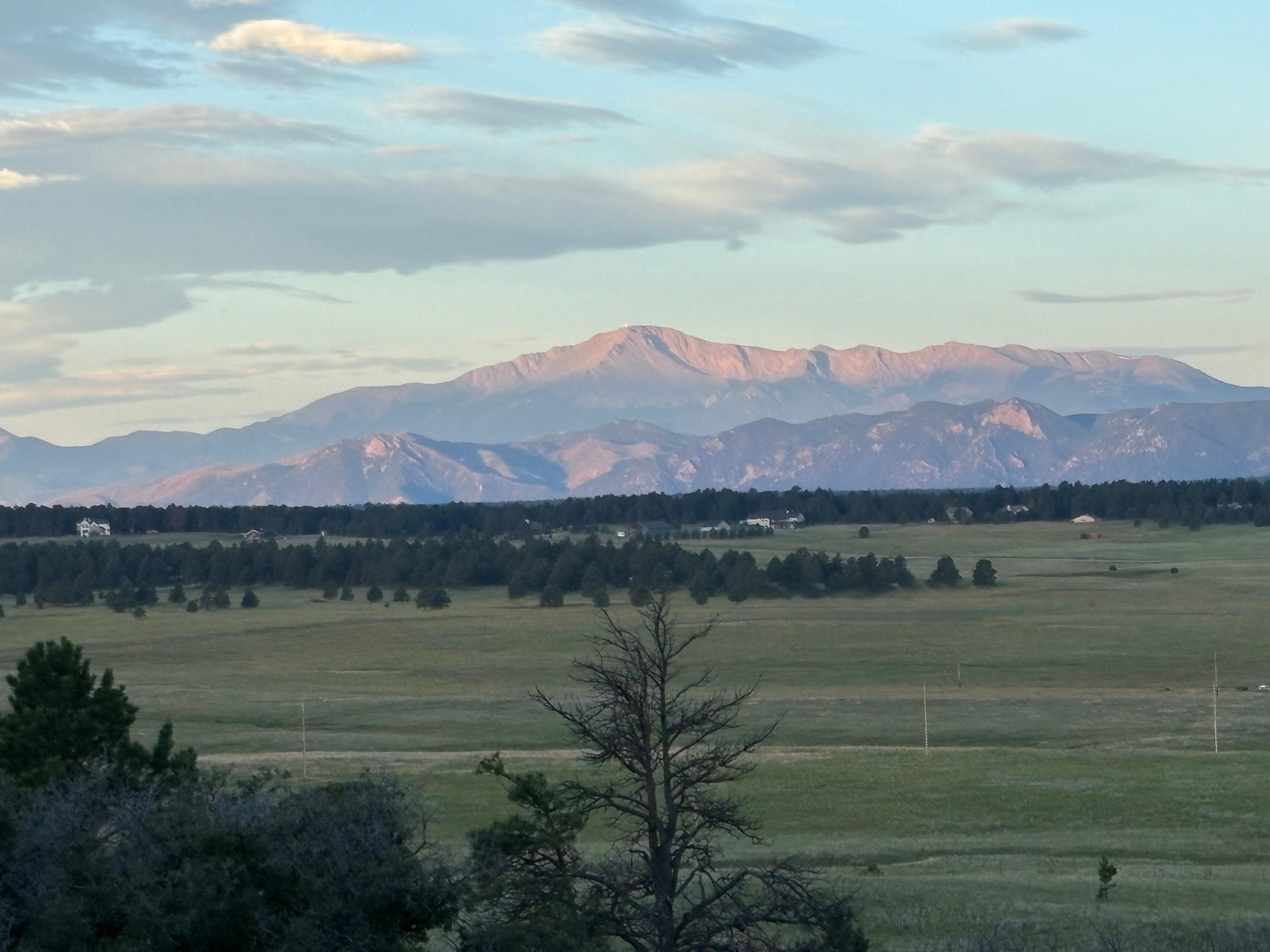 Pike’s Peak from the deck. 