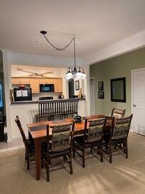Dining table and Kitchen