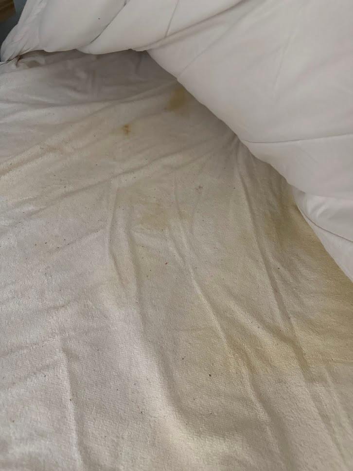 Mattress disgustingly dirty