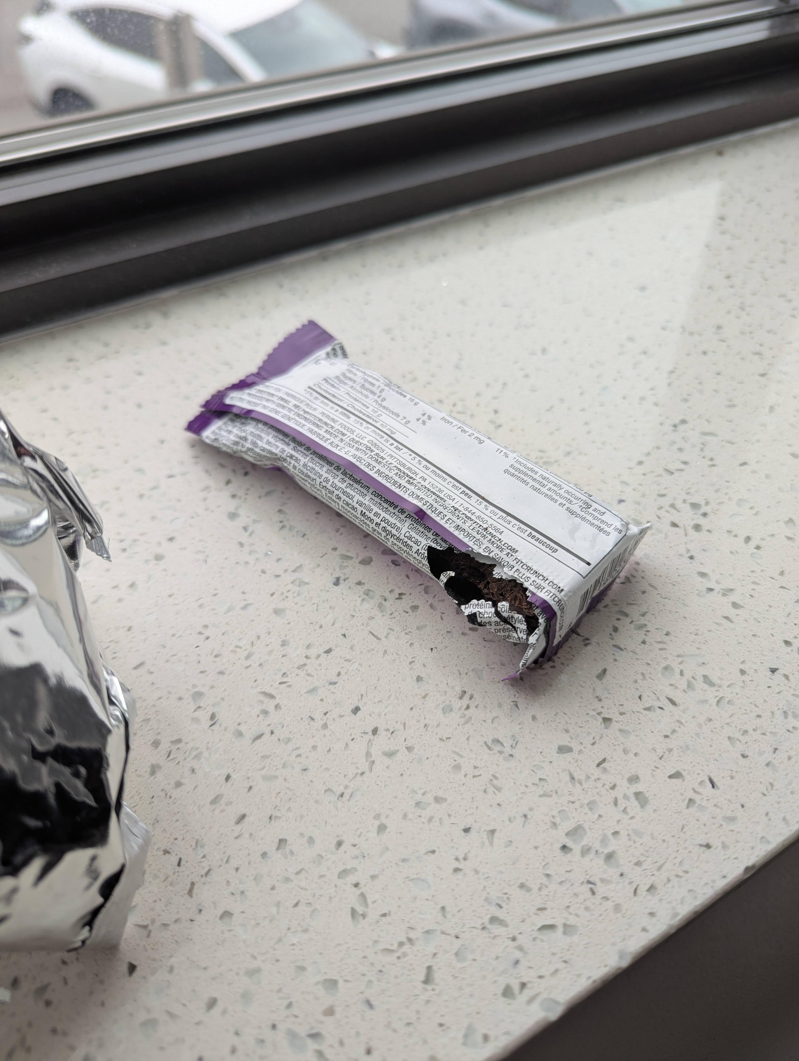 Our food that was eaten by the mouse