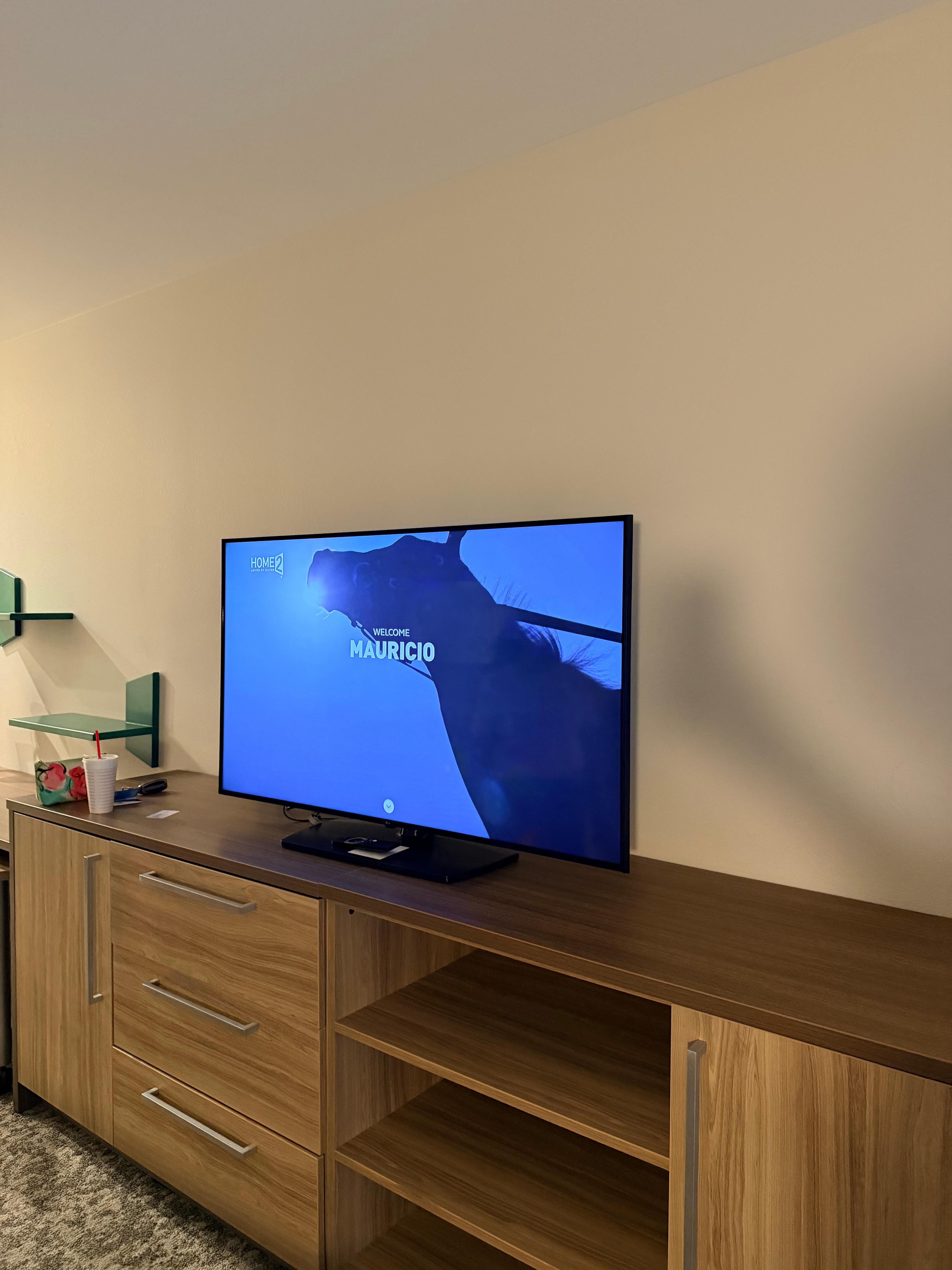 Me gusta que te reciban con tu nombre al llegar a la habitación 