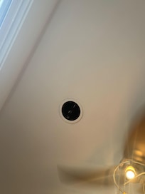 Creepy hole in the ceiling. Not a light!! What is this???