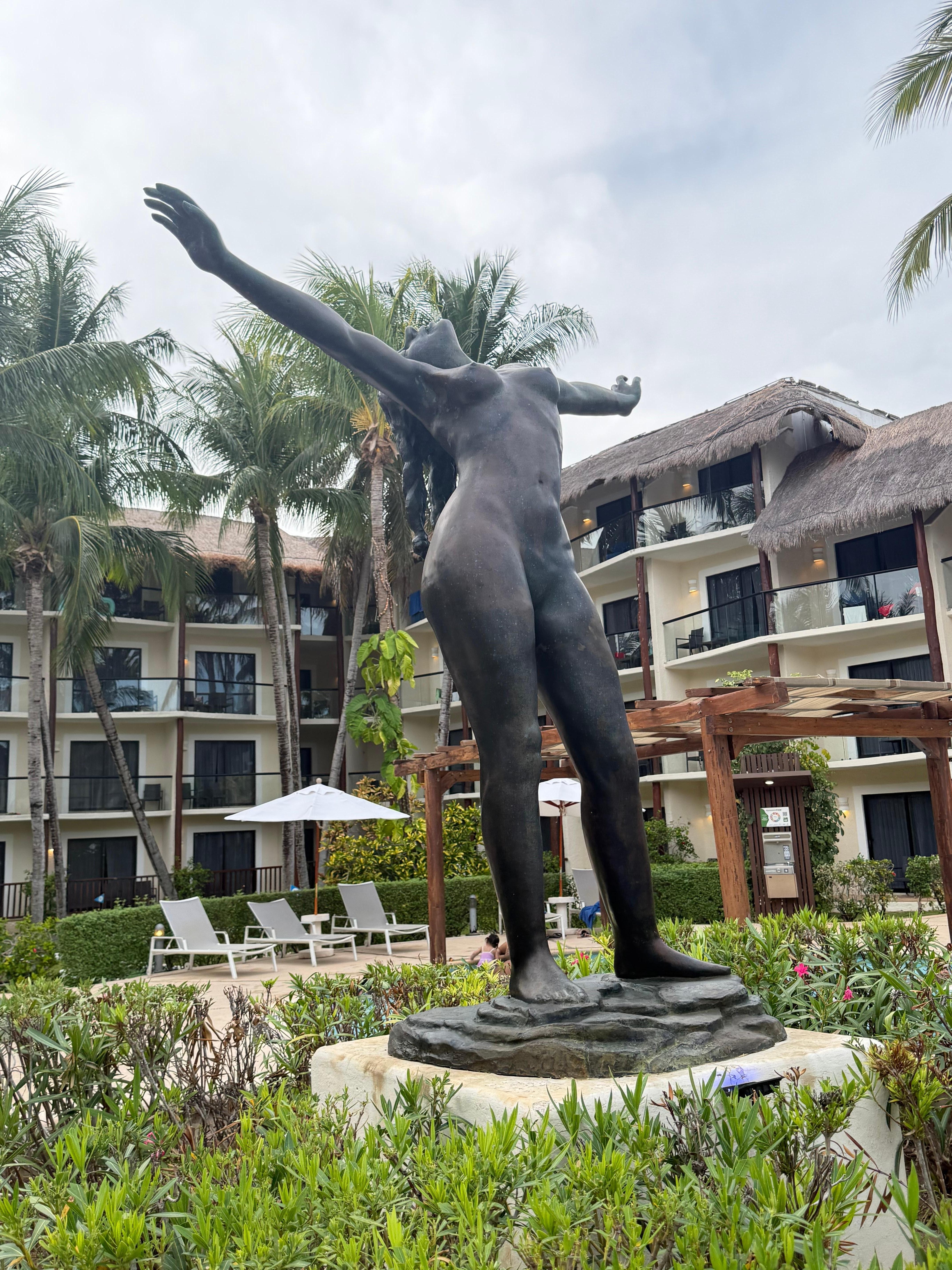 Pool statue 
