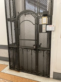 Elevator for two to the 5th floor where the hotel is.