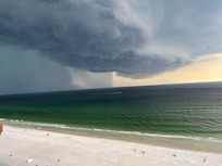 It only rained one day and we were already done with the beach so it worked out perfect that we had this awesome view from the corner balcony!!