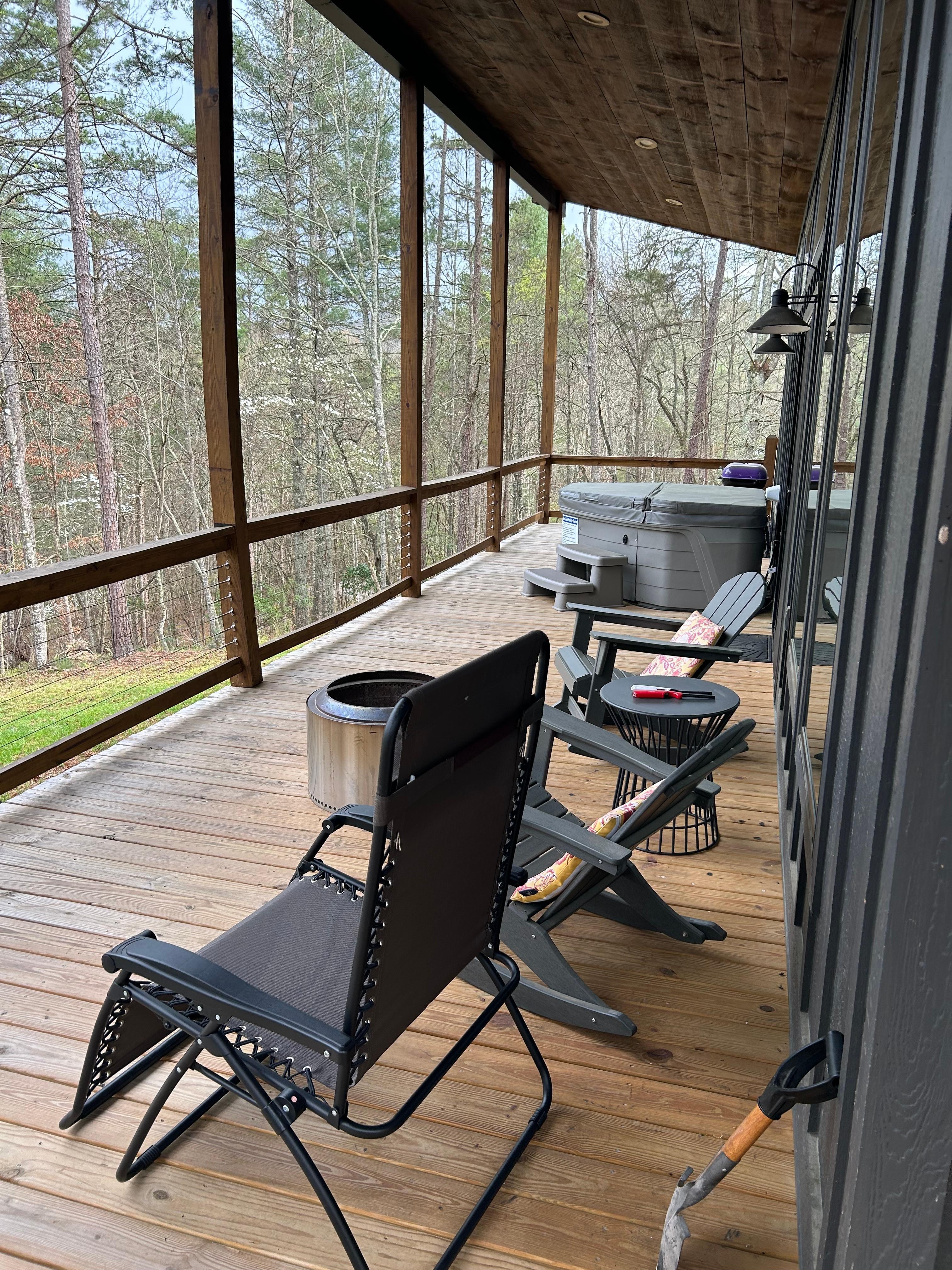 Open air, roofed deck for all seasons of relaxion