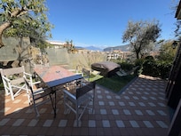 Private patio at our villa
