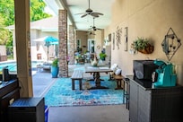 Outside eating area was a favorite for my husband,