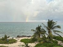 The view! We did get to see an amazing rainbow after a rain shower :)