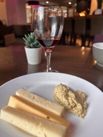 Executive lounge at happy hour.
