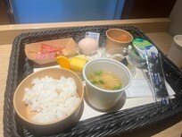 ビュッフェの朝食