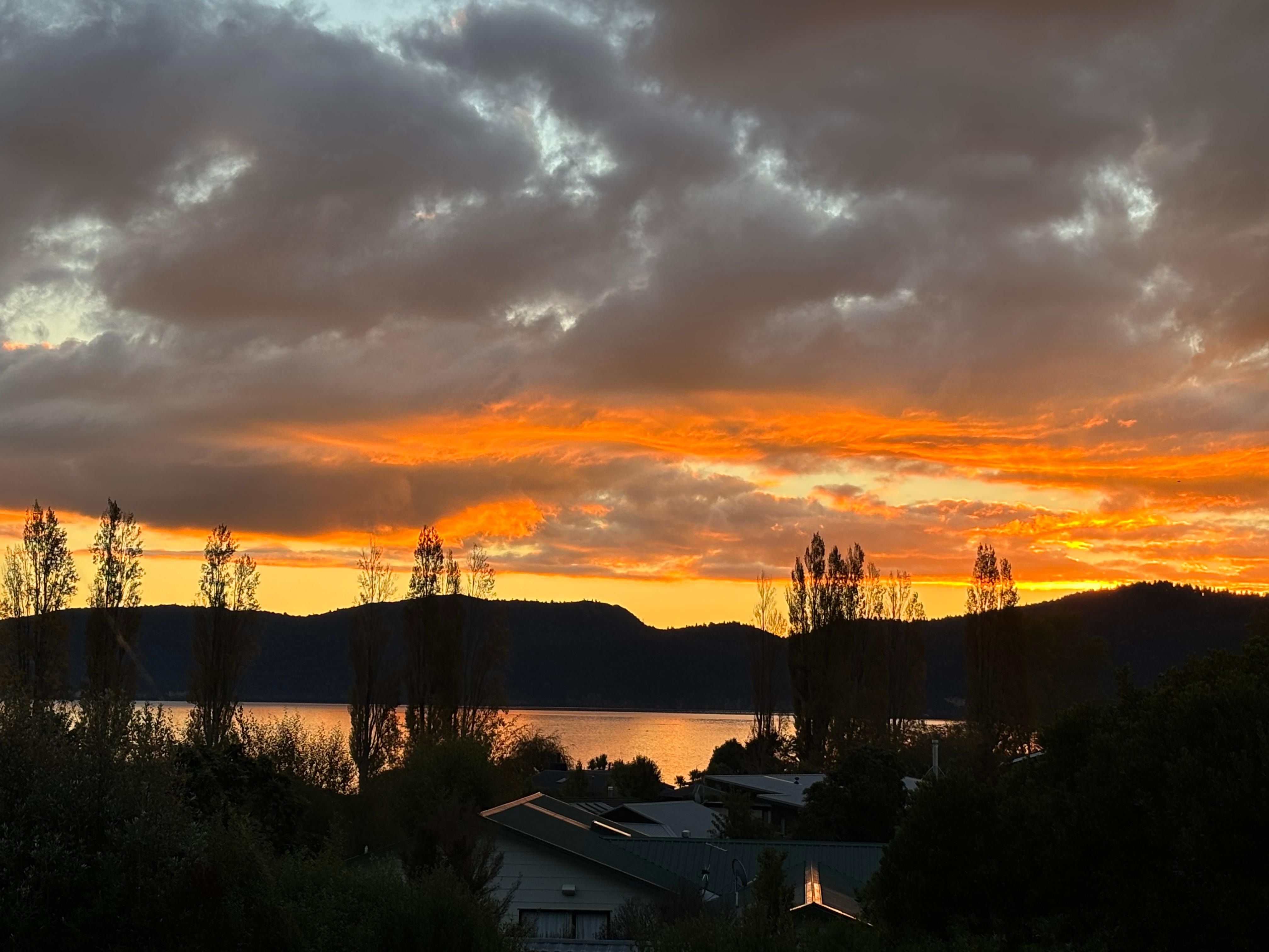 View from upstairs balcony