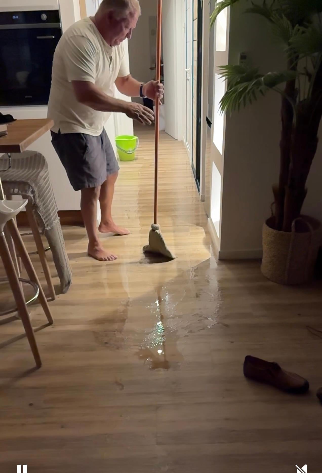 Mopping up mess