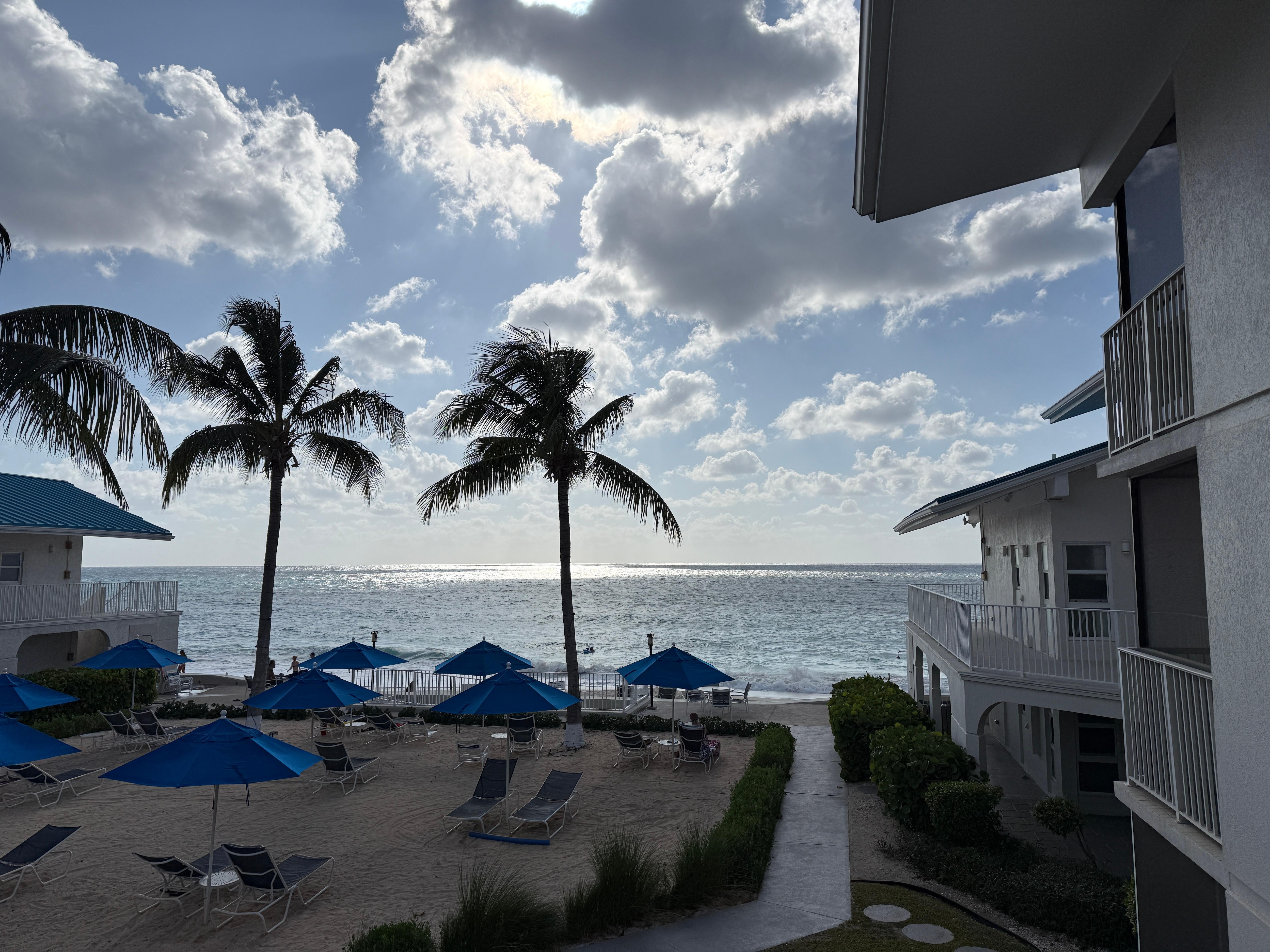 Morning view from our balcony.