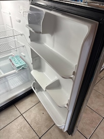 Fridge with no front on shelevs