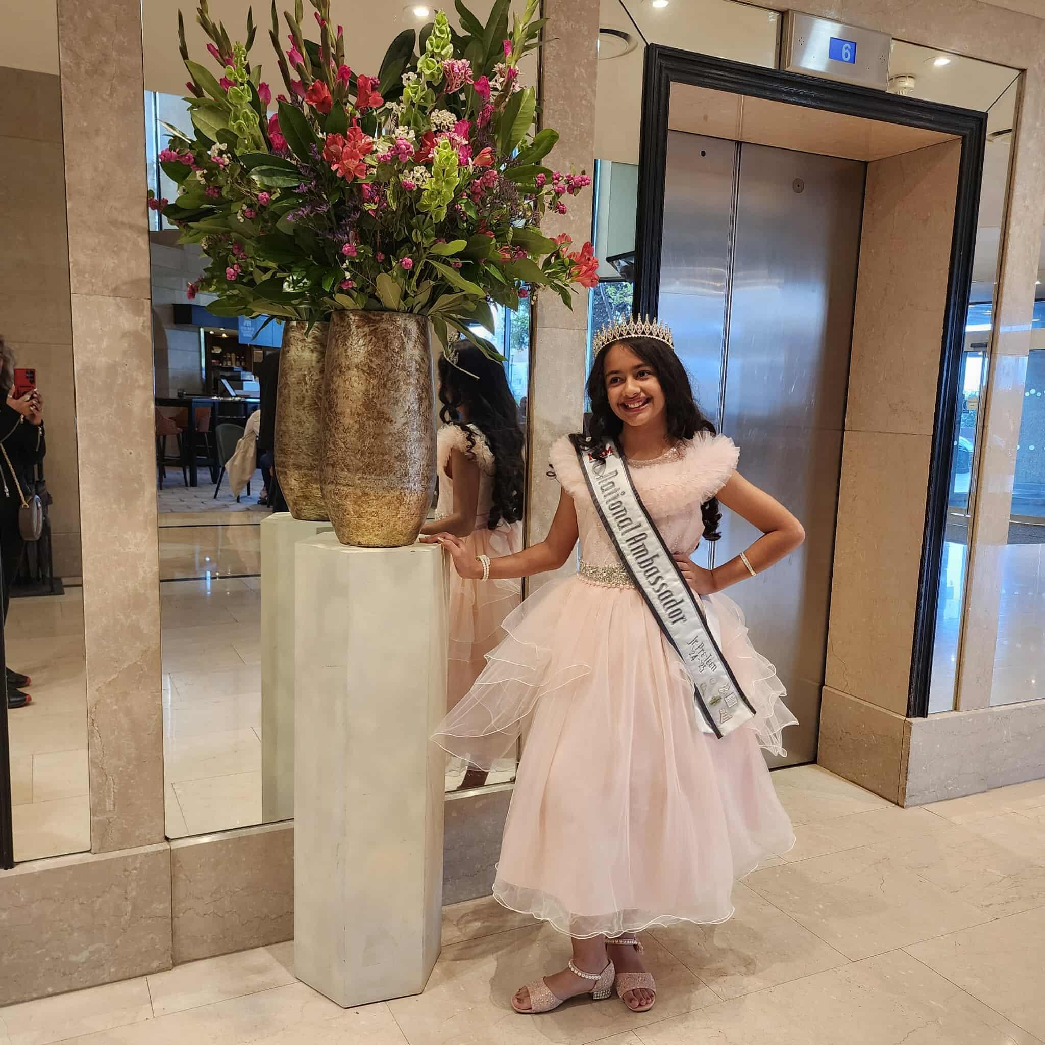 I enjoyed taking lovely photos in the tower Hotel as National Ambassador for National American Miss Pageant title holder for 2024/2025